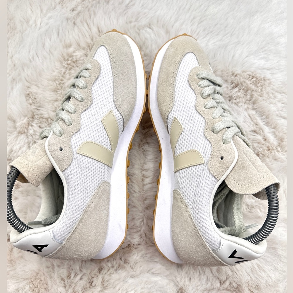 Veja Rio Branco Sneakers white mesh Suede Pierre / Natural Anthropologie 8 - Picture 10 of 16